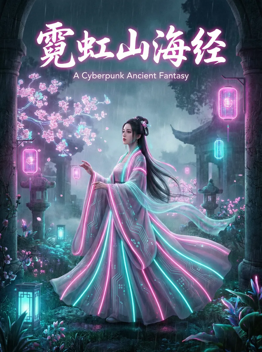 女王影院 古风奇缘短剧 - 霓虹山海经海报